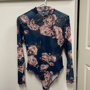 Charlotte Russe floral bodysuit